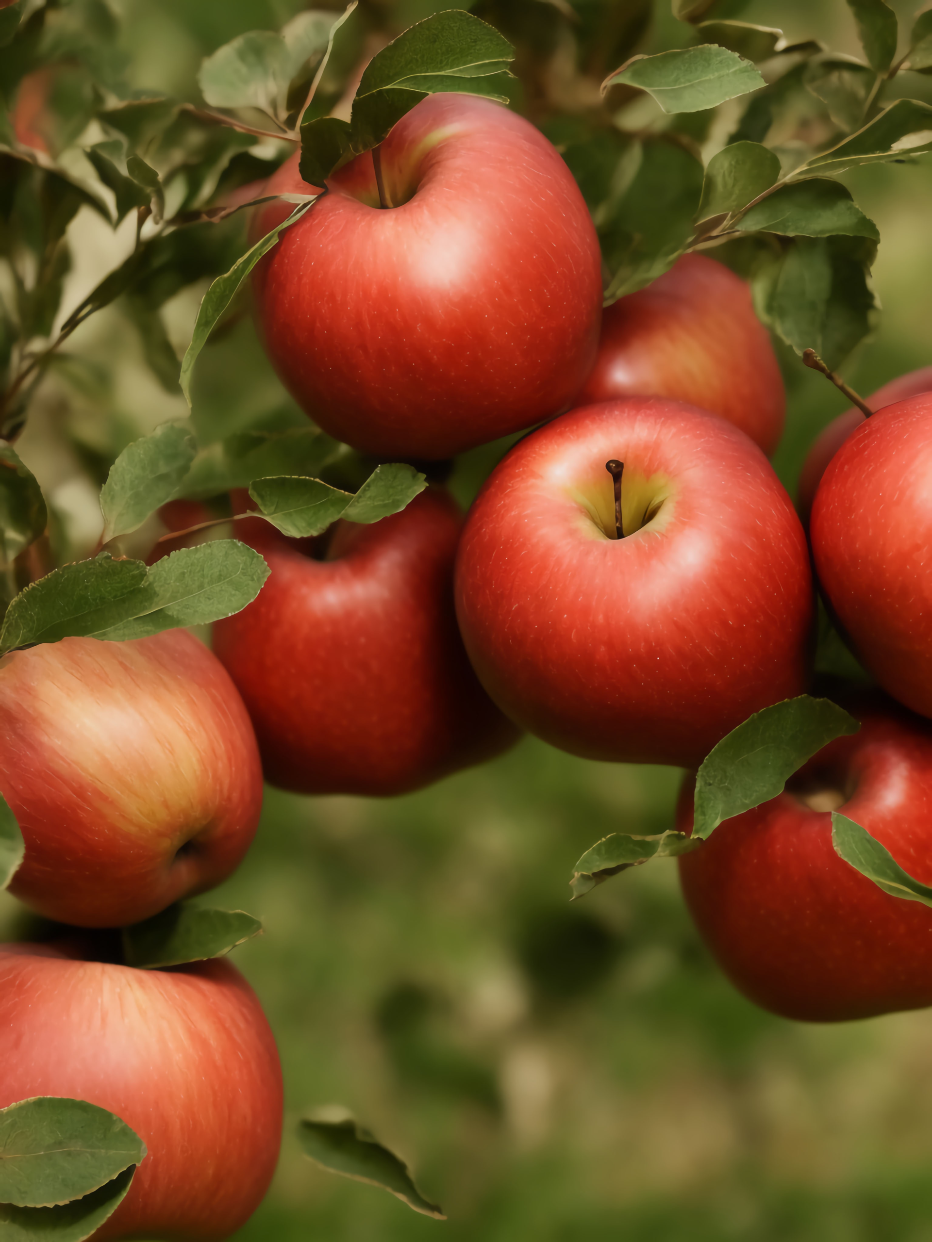 Apples on a tree to show how migrant farm workers help in our area